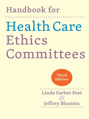 cover image of Handbook for Health Care Ethics Committees